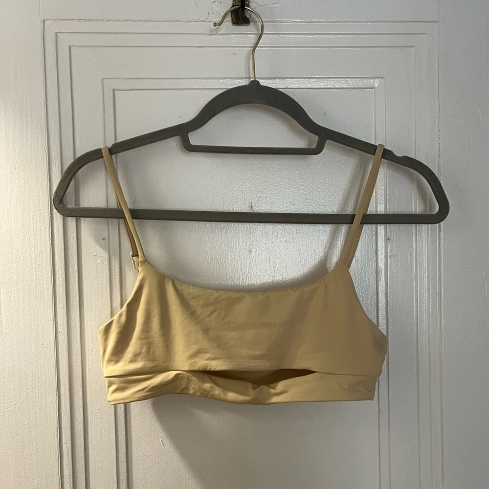 *SET* Toast Swim Crème Cut Out Bathing Suit